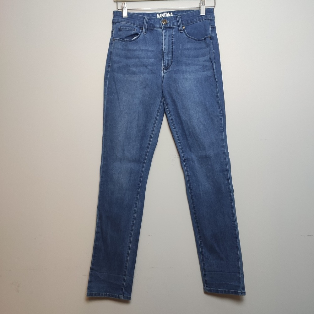 Santana High Rise Skinny Jeans Medium Wash Blue Denim Pants Size 4